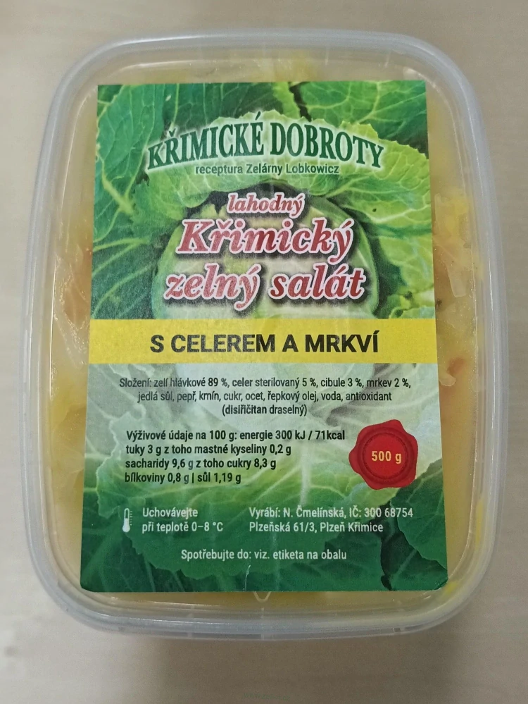 Křimický zelný salát s celerem a mrkví