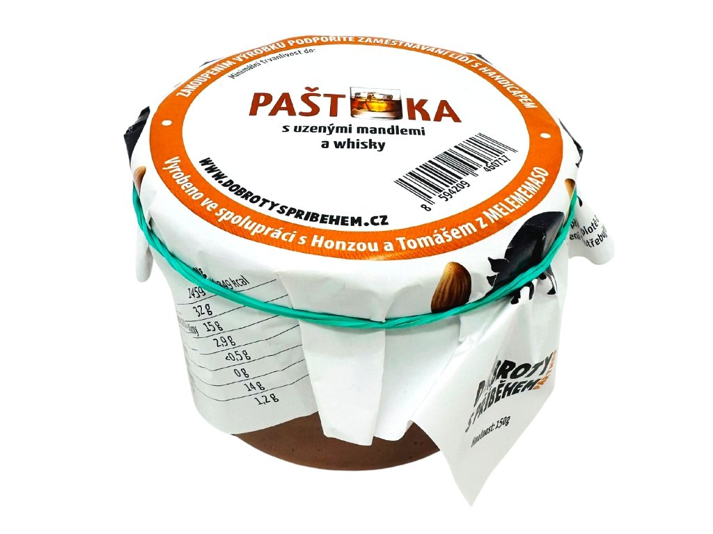 Paštika s whiskey a uzenými mandlemi 150 g
