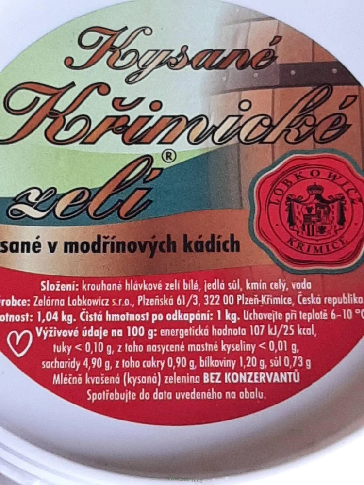 Kysané zelí 10 kg